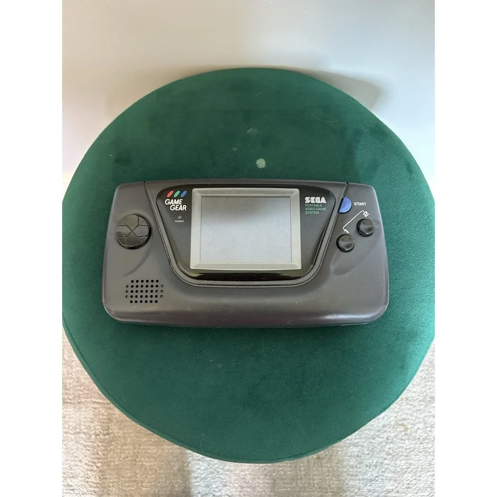 Sega Game Gear Launch Edition Black Handheld System MCWILL lcd mod,